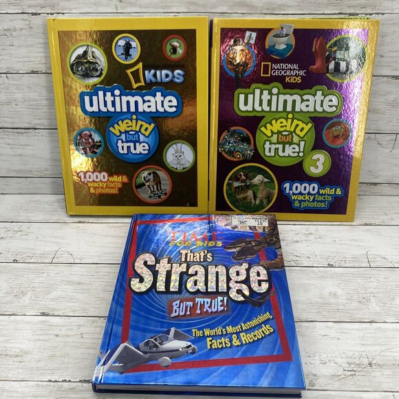 Lot Of 3 Ultimate Weird But True books National Geo Kids and Time Hard Covers - Picture 2 of 9